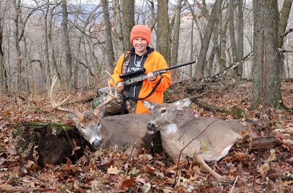 Mayes' double deer down